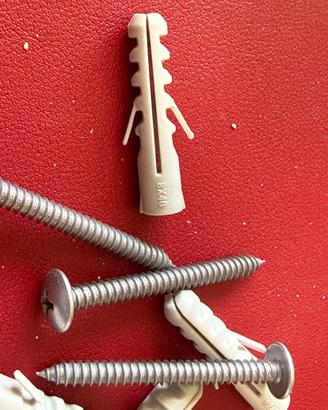 100 tasselli fisher con vite testa bombata 8x40
