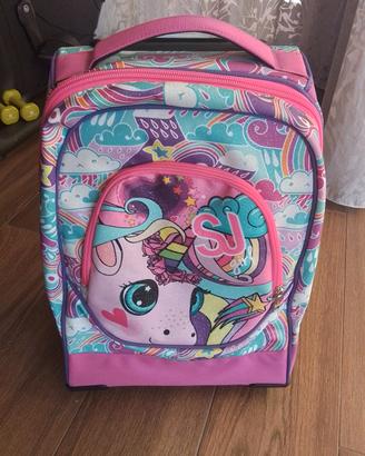 Zaino Trolley Scuola  SEVEN SJ GIRL tema Unicorno