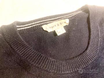 J. Hart & Bros - Cotone e Acrilico -Maglione L Blu
