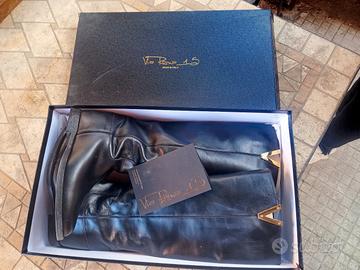 stivali vera pelle donna via Roma 15  2568 neri 40