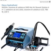 Stazione saldante aria calda saldatore Yihua 992DA
