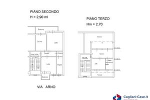 Trivano con Monolocale ultimo piano e terrazza