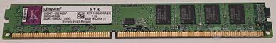 Stick RAM Kingston 2 GB DDR3-1066 per desktop