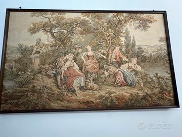 Arazzo quadro con cornicie in legno
