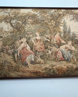Arazzo quadro con cornicie in legno