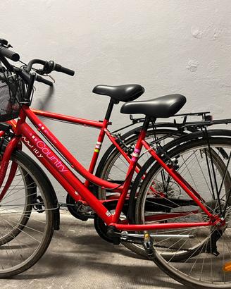 Coppia di bici da citta uomo e donna