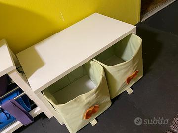 Panca contenitiva per giochi su ruote