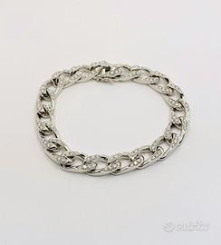 Bracciale uomo oro 18 kt diamanti naturali (C)