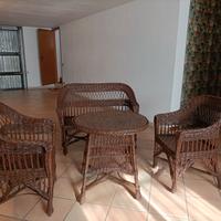 Salotto in vimini 