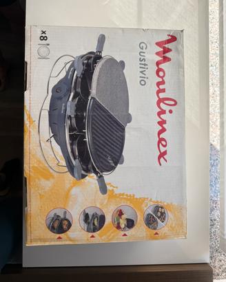 Gustivio Moulinex set Raclette 8 persone