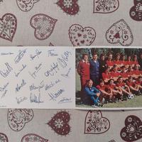 Cartolina  foto e autografi il "Torino 1972-73"