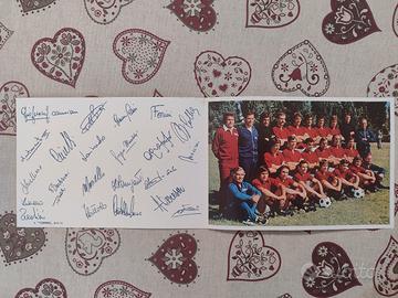 Cartolina  foto e autografi il "Torino 1972-73"