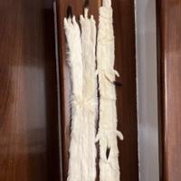 Collo di pelliccia di ermellino vintage 2 pezzi