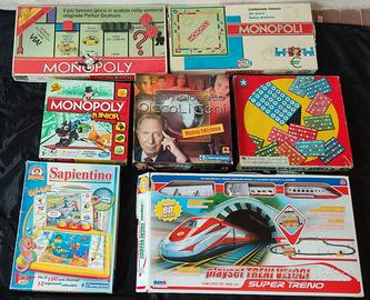 Lotto 7 Giochi da Tavolo Vintage: Monopoli 50°....