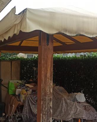 Gazebo in legno usato