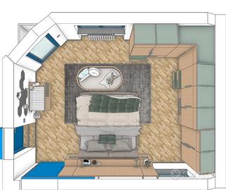 Stanza confortevole in appartamento condiviso