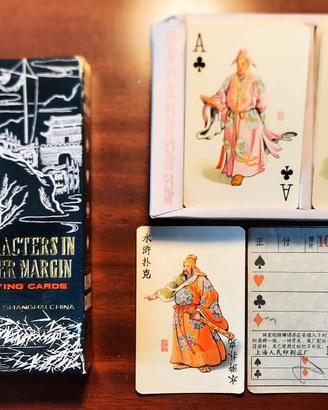 CARTE GIOCO CINA "CHARACTERS IN WATER MARGIN" 1950