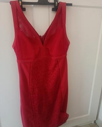 vestito longuette a tubino della guess