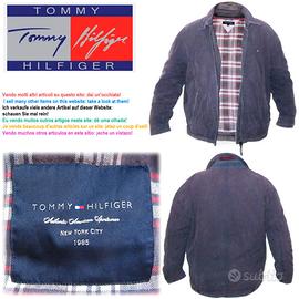Tommy Hilfiger: Blue Cotton Jacket, size XL.