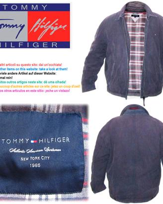 Tommy Hilfiger: Blue Cotton Jacket, size XL.