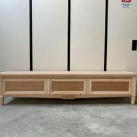 Mobile base madia porta TV soggiorno legno grezzo