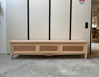 Mobile base madia porta TV soggiorno legno grezzo
