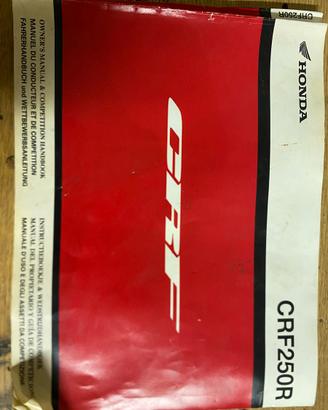 Manuale Honda crf 250R 2009