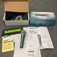 Microfono Shure Beta 58A NUOVO Mai usato