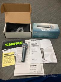 Microfono Shure Beta 58A NUOVO Mai usato