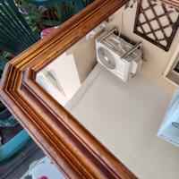 Specchio vetro molato cornice dotata 