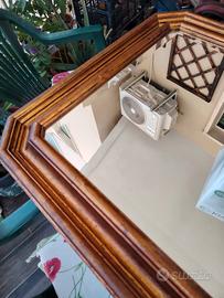 Specchio vetro molato cornice dotata 