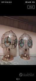 Coppia Abajour Vintage Stile tiffany