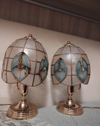 Coppia Abajour Vintage Stile tiffany