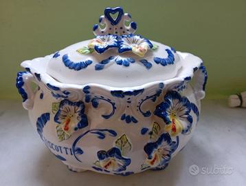 biscottiera in ceramica vintage