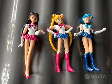 Sailor Moon, Sailor Mercury, Sailor Mars. h.12 cm