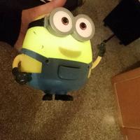Minions funzionante a batteria diametro 14 h 18cm