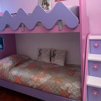 letto a castello con scala 