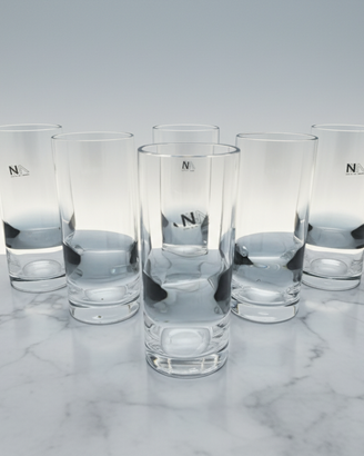 Nason Moretti, Set 6 Bicchieri Murano,  Vintage