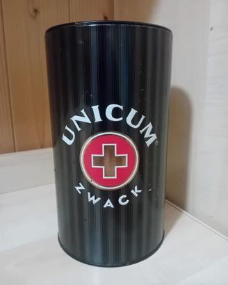 Contenitore di latta Amaro UNICUM