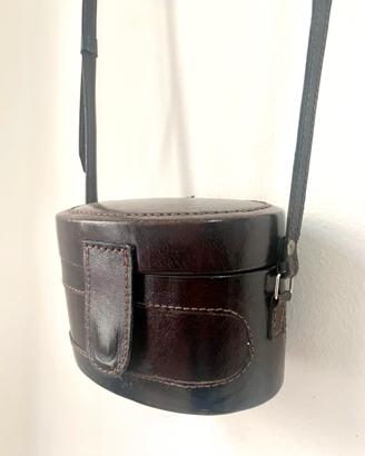 Mini bag vintage vera pelle testa di moro Giovanni