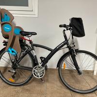 Bici da trekking 700mm con seggiolino