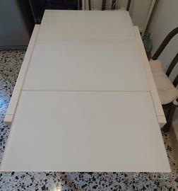 Tavolo vetro e acciaio GLIVARP