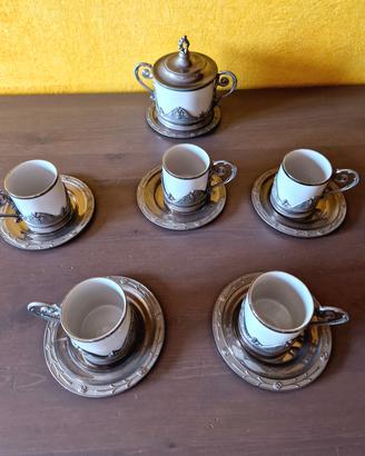 Servizio da caffè porcellana vintage 