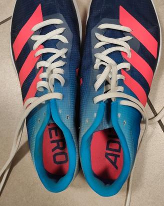 Scarpe chiodate per salto in lungo Adidas tg. 43,5