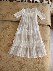 Abitino vintage da battesimo 