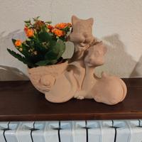 Porta vasi in coccio 