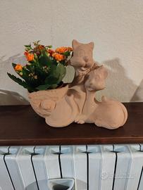 Porta vasi in coccio 