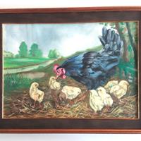 Quadro vintage olio su tela