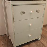 fasciatoio per bimbi con vaschetta all interno 