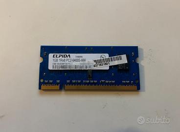 Elpida 1GB DDR2 SO-DIMM PC2-6400S 800MHz (1Rx8)